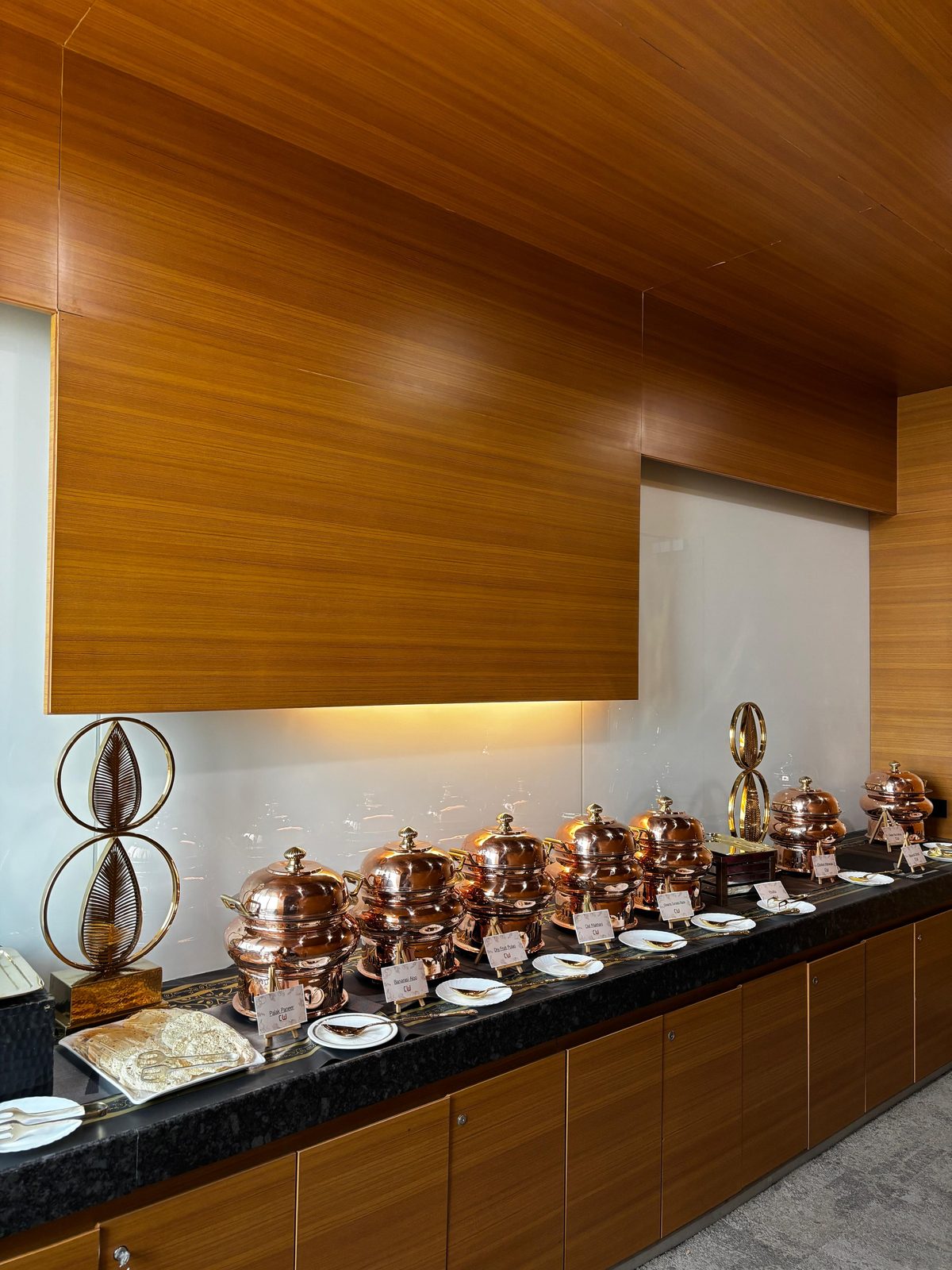 Elegant Buffet — Copper Chafing Dish Display